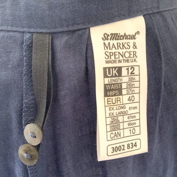 💖Lightweight100% Linen💖Midi Skirt With 2 Side Pockets - Picture 6 of 9